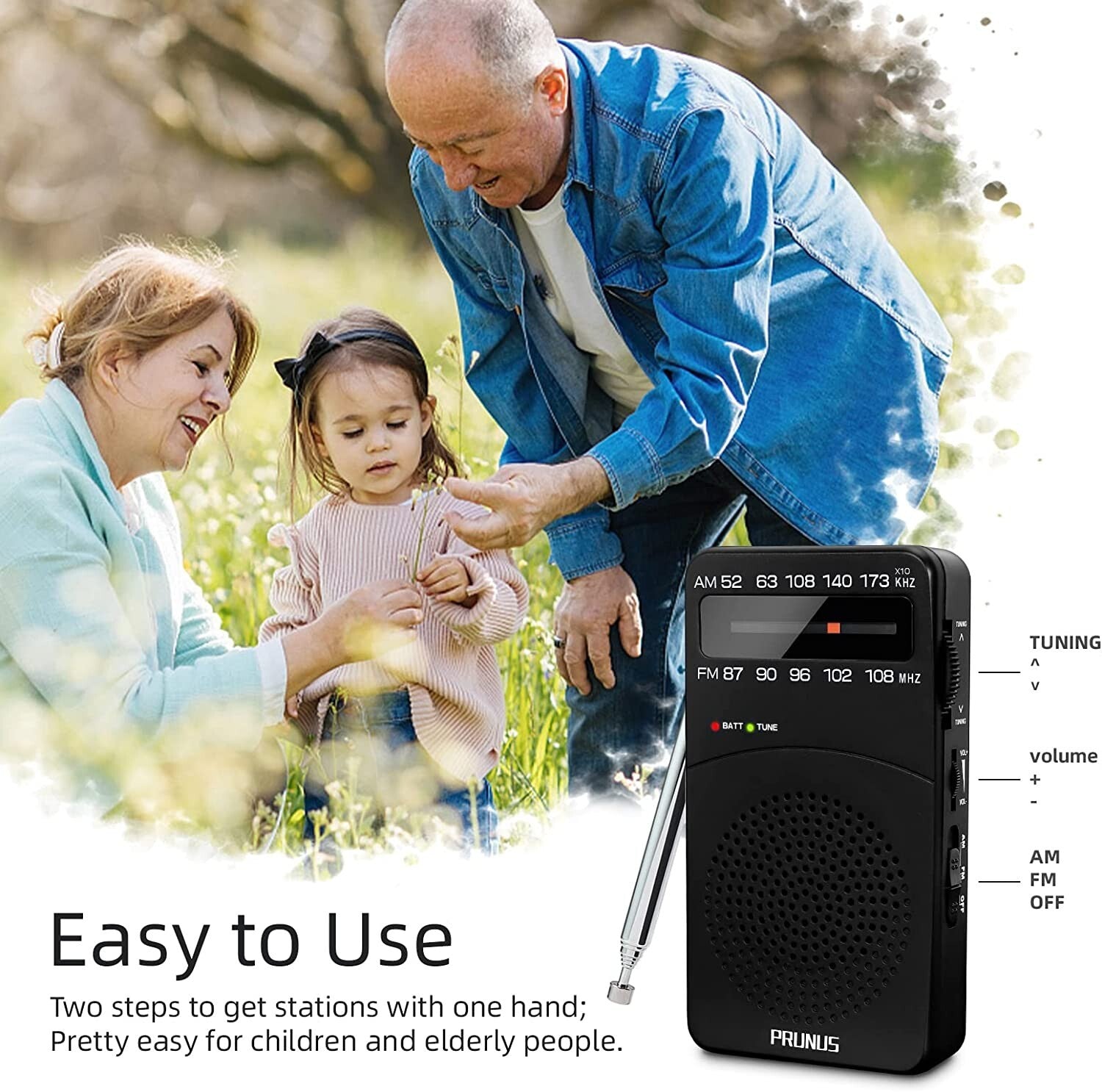 Portable AM FM Radio Compact Transistor Radio Pocket Radio Condition: New