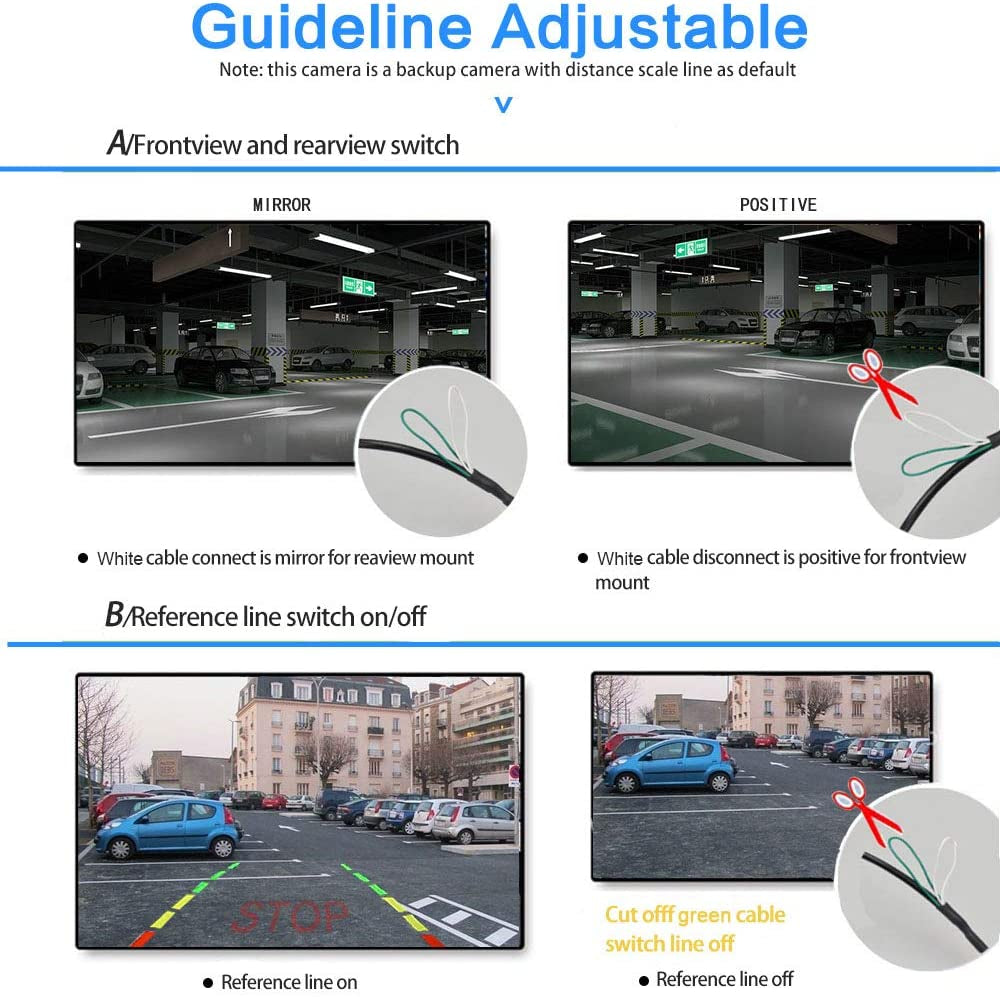 Camara Trasera HD De Reversa Para Auto Carro Coche Universal Con Vision Nocturna