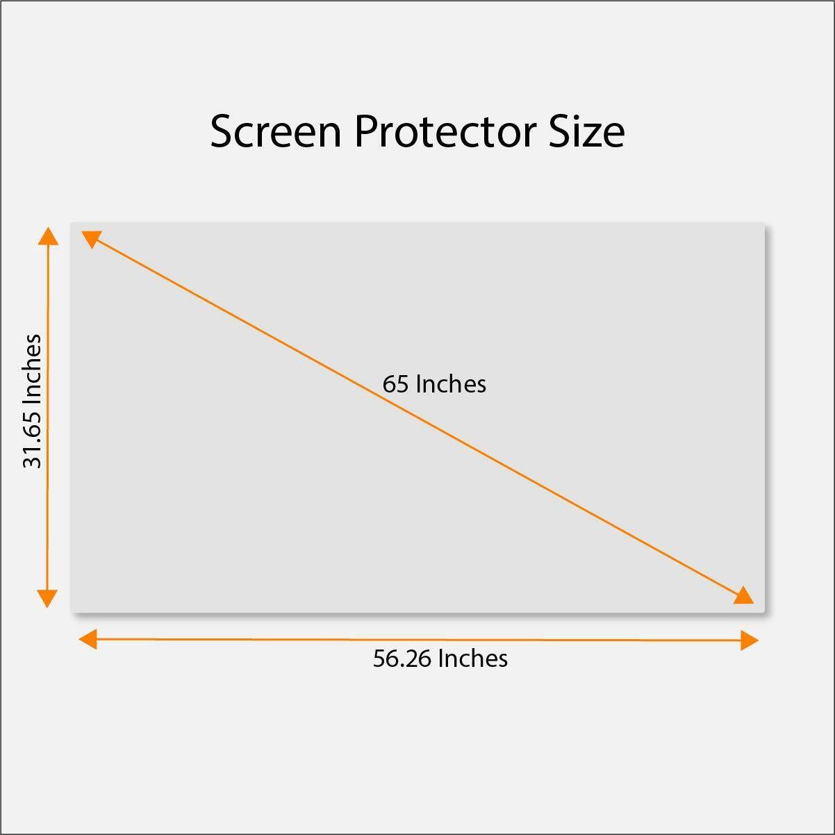 Anti Blue Light Screen Protector for 65 Inches TV. Filter Out Blue Light (Not An
