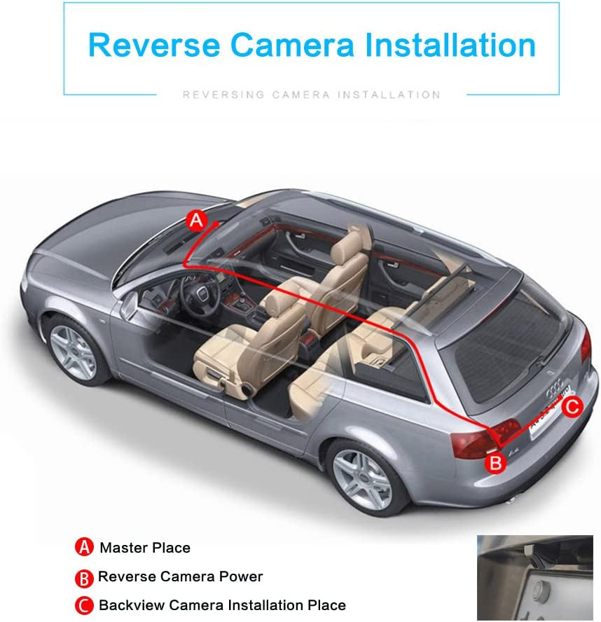 Camara Trasera HD De Reversa Para Auto Carro Coche Universal Con Vision Nocturna