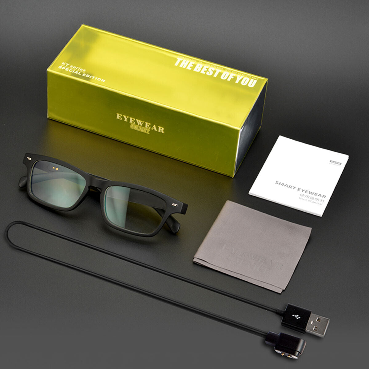 Polarized Smart Sunglasses Bluetooth5.0 Glasses Music Stereo Speaker Mic Calling