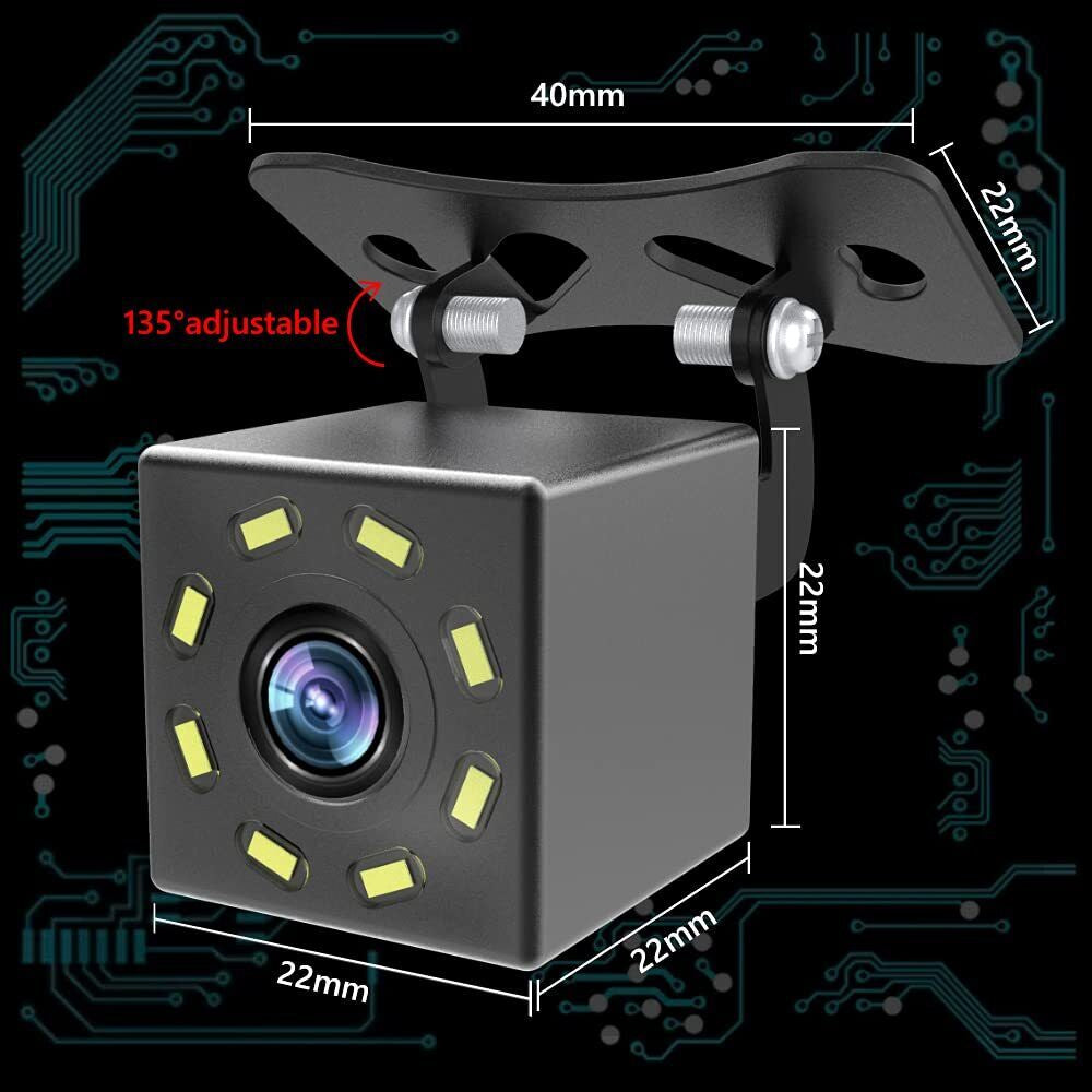 Camara De Reversa Trasera Para Auto Carros Coche Retroceso Con Vision Nocturna